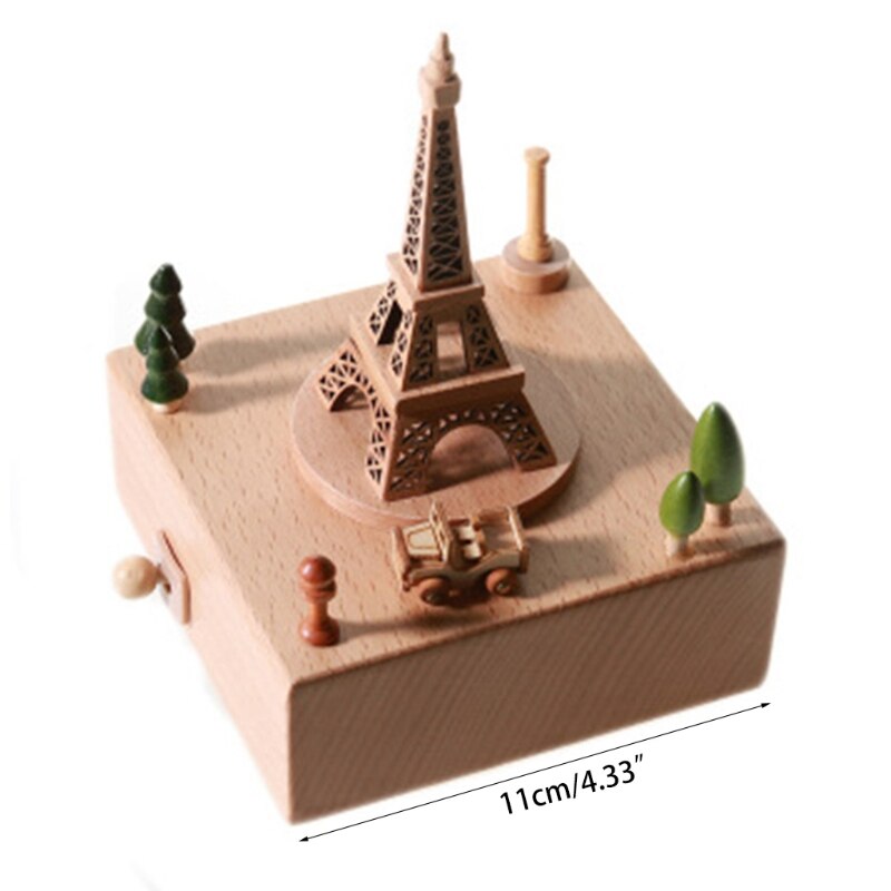 Ruiqas Innovatieve carrousel dansen meisje roterende muzikale muziekdoos thuis tafel ornament cadeau