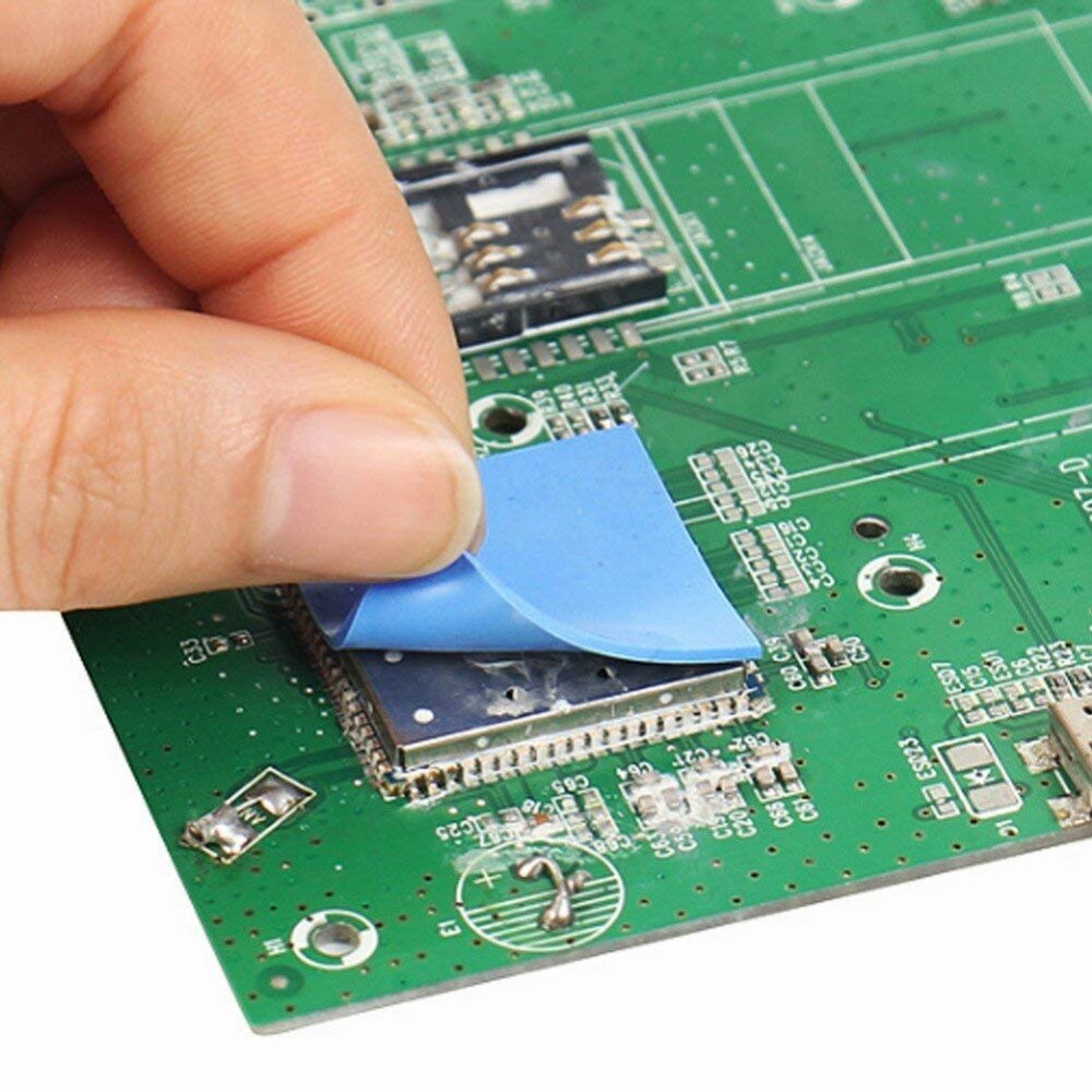 6.0 w/mk 100*200mm värmeledningsförmåga cpu kylfläns kylande ledande silikon kuddar termiska kuddar