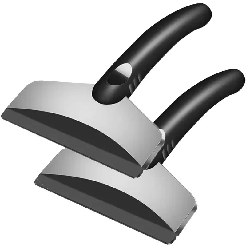 Removedor de nieve para coche, raspador de hielo para parabrisas, rompecristales, pala de nieve, Herramientas de limpieza, cepillos de vidrio de limpieza rápida, accesorios para automóvil, 2 uds.: Verde