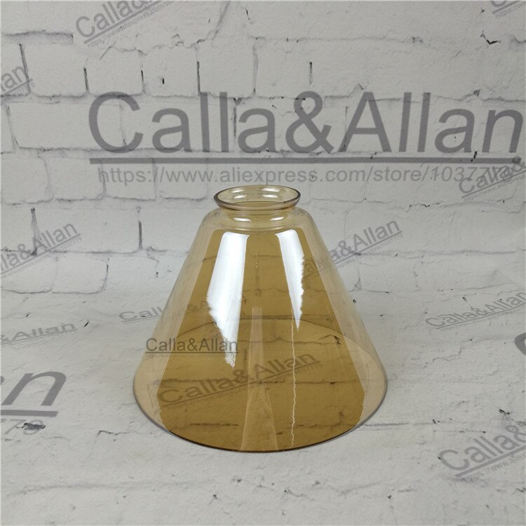 Amber/ clear glass lampshade DIY lighting lamp shade