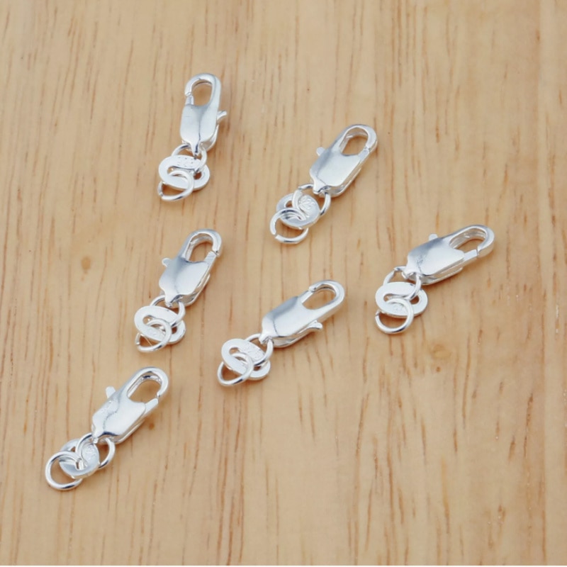 925 Sterling Silver karabińczyk Making akcesoria biżuteria Discovery naszyjnik i bransoletka Chain DIY