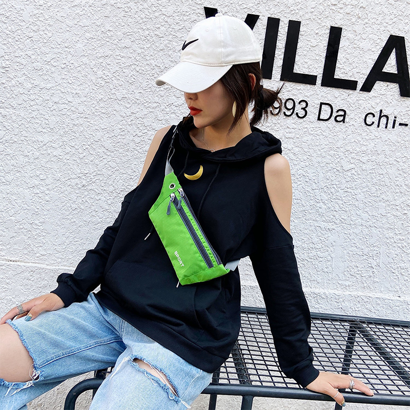 Fanny Pack Female For iPhone 12 Sports Phone Waterproof Chest Handbag Unisex Waist Bag Waist Packs Belly Belt Bags Purse