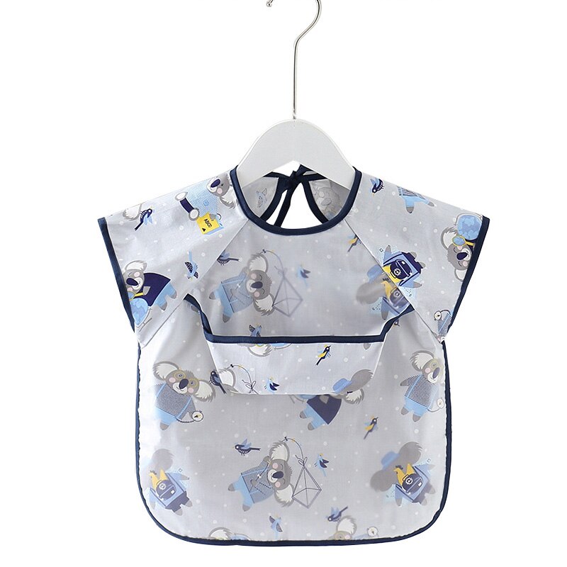 Baby Bibs Waterproof Short Sleeve Cartoon Feeding Accessories - Polyester Cotton Acrylic - Unisex Toddler Infant: 02