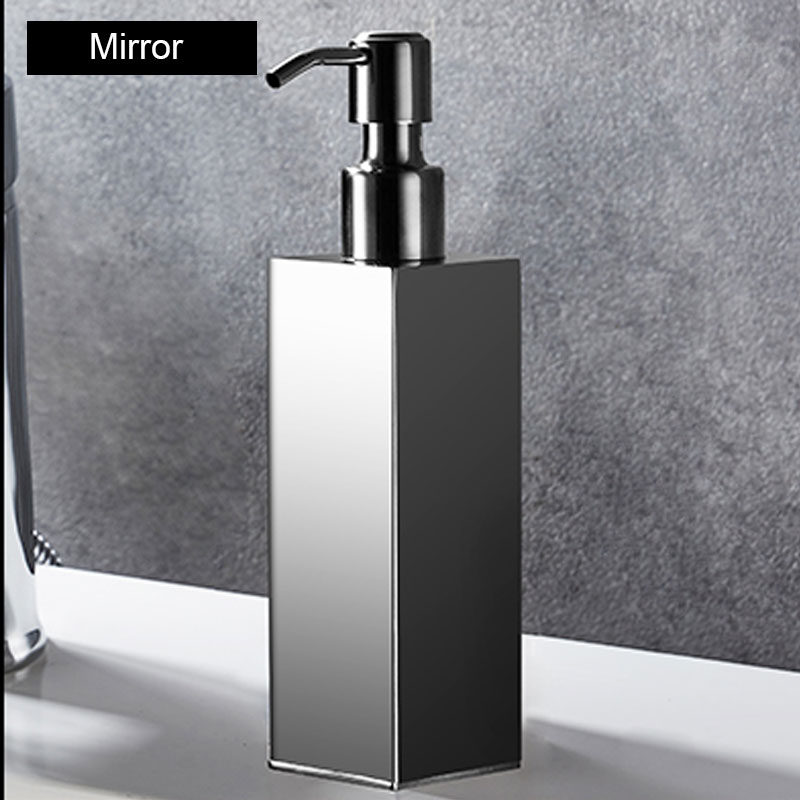 304 Stainless Steel Soap Dispenser Wall Mount, Manual Liquid Soap Dispenser Shampoo Dispenser for Kitchen and Bathroom: D