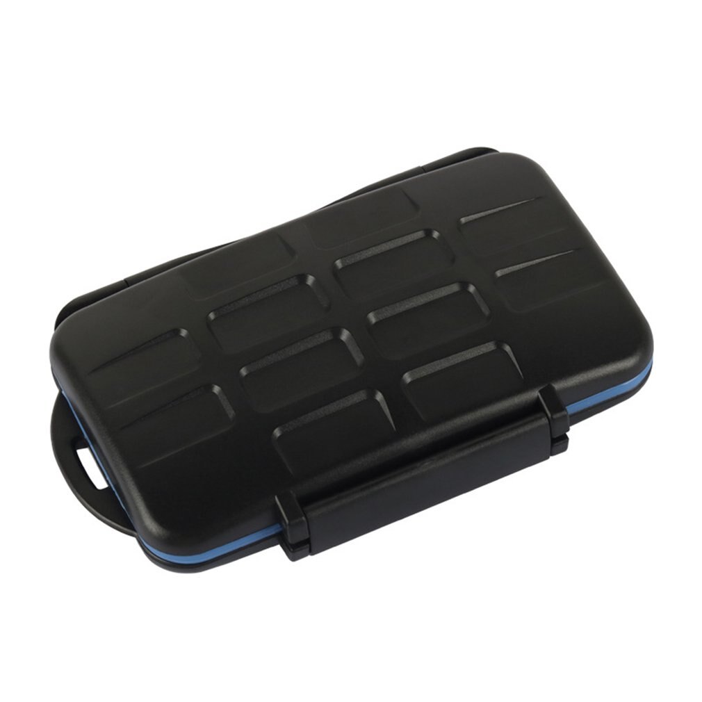 Suporte protetor impermeável da caixa de armazenamento do transporte do cartão de memória anti-choque para o cartão de memória digital seguro 8