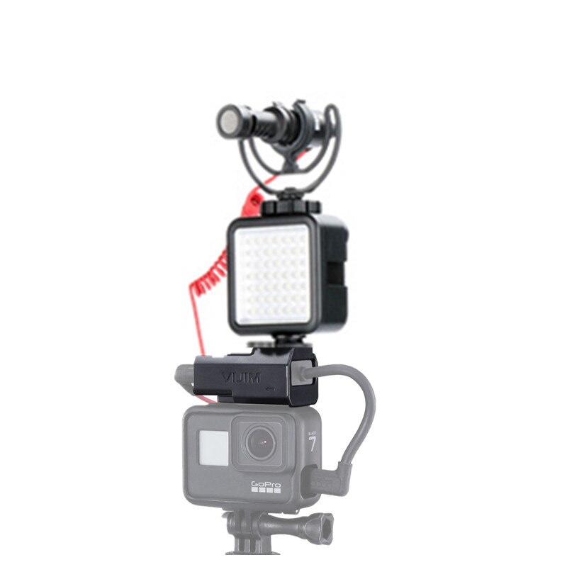 Soporte de micrófono de liberación rápida, adaptador de montaje para GoPro Hero 7/3,5 Original, 6/5mm