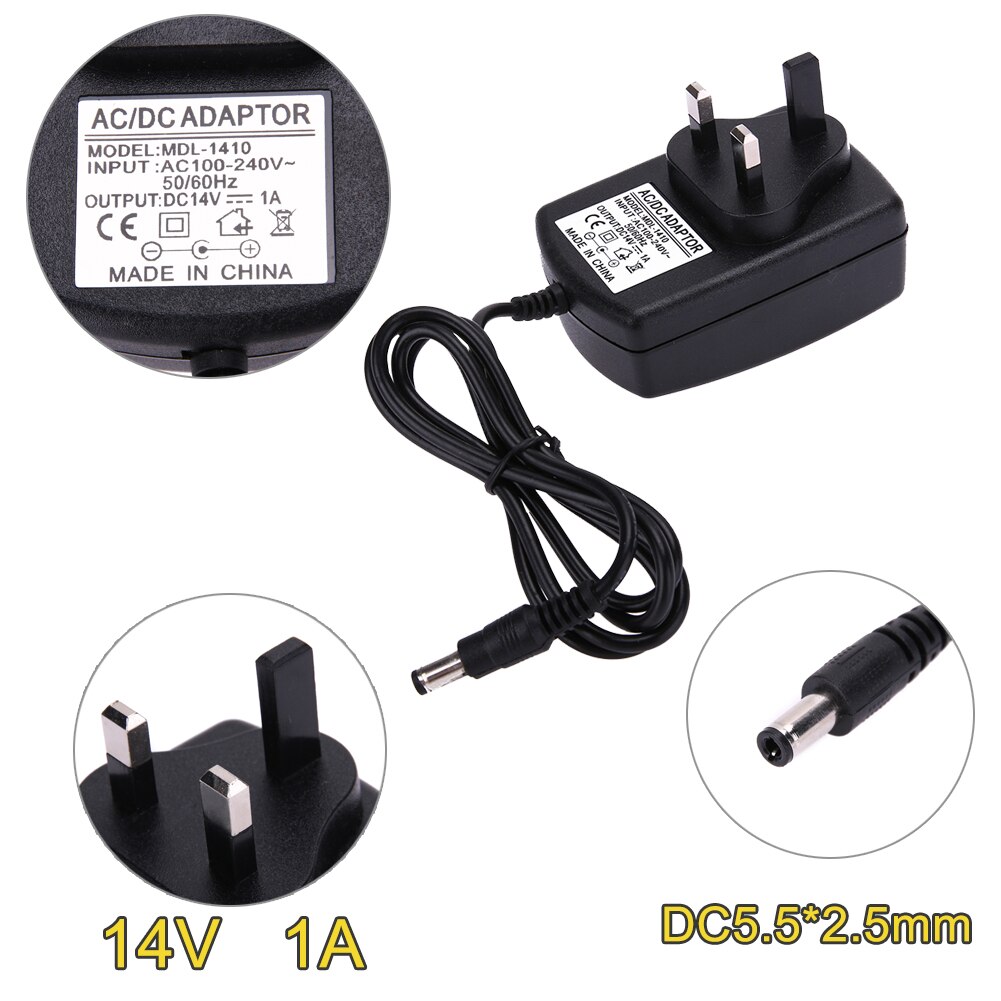DC14V 1A Adapter AC 100V-240V to DC 14V Converter Power Supply Adapter 5.5*