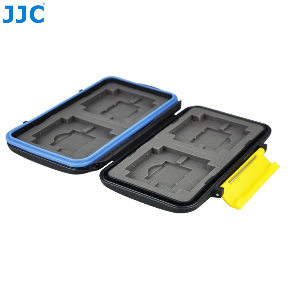 JJC almacenamiento 4 x CF, 4 x SD, 4 x XD, 4 x MemoryStick Pro tarjetas dúo compacto resistente al agua Cámara tarjeta de memoria funda