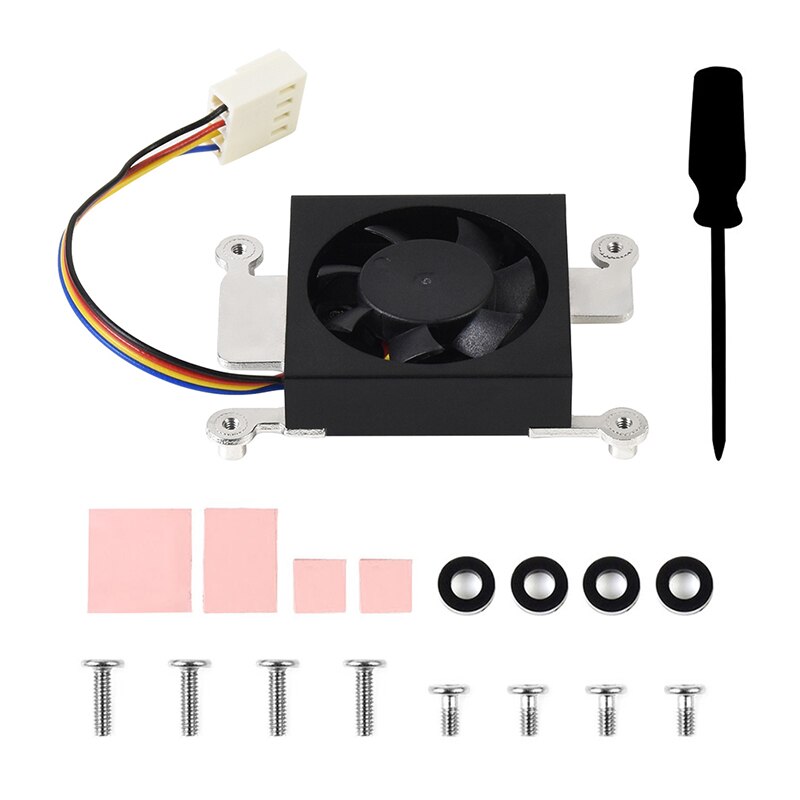 CM4 Dedicated Cooling Fan for Raspberry Pi Compute Module 4 with Thermal Tapes Heatsinks Metal Frame for Pi CM4