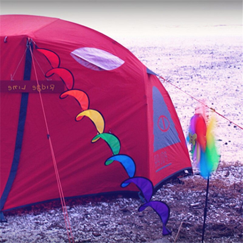 Farbe Mühle Markise Hängen Flagge Dekoration Regenbogen Wind Bar Lager Rotierenden Kanal Bunte Zelt Sika