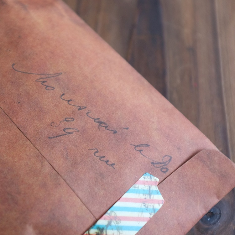 10 stk/parti gammeldags vintage papirkonvolut brun kraftemballage til retro postkort invitationskort lille bogstav 2205