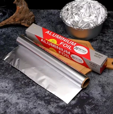Aluminum Foil Roll - Food Grade - for Air Fryer, Oven, Baking & Grilling: Khaki