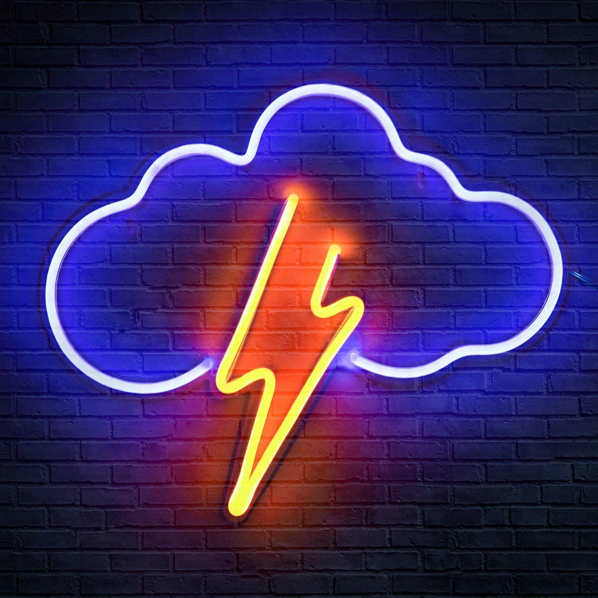Neon Sign Led Cloud Neon Light Usb/Batterij Aangedreven Wandlamp Blauw Geel Neon Light Sign Esthetische Cloud Night licht Voor Kinderen