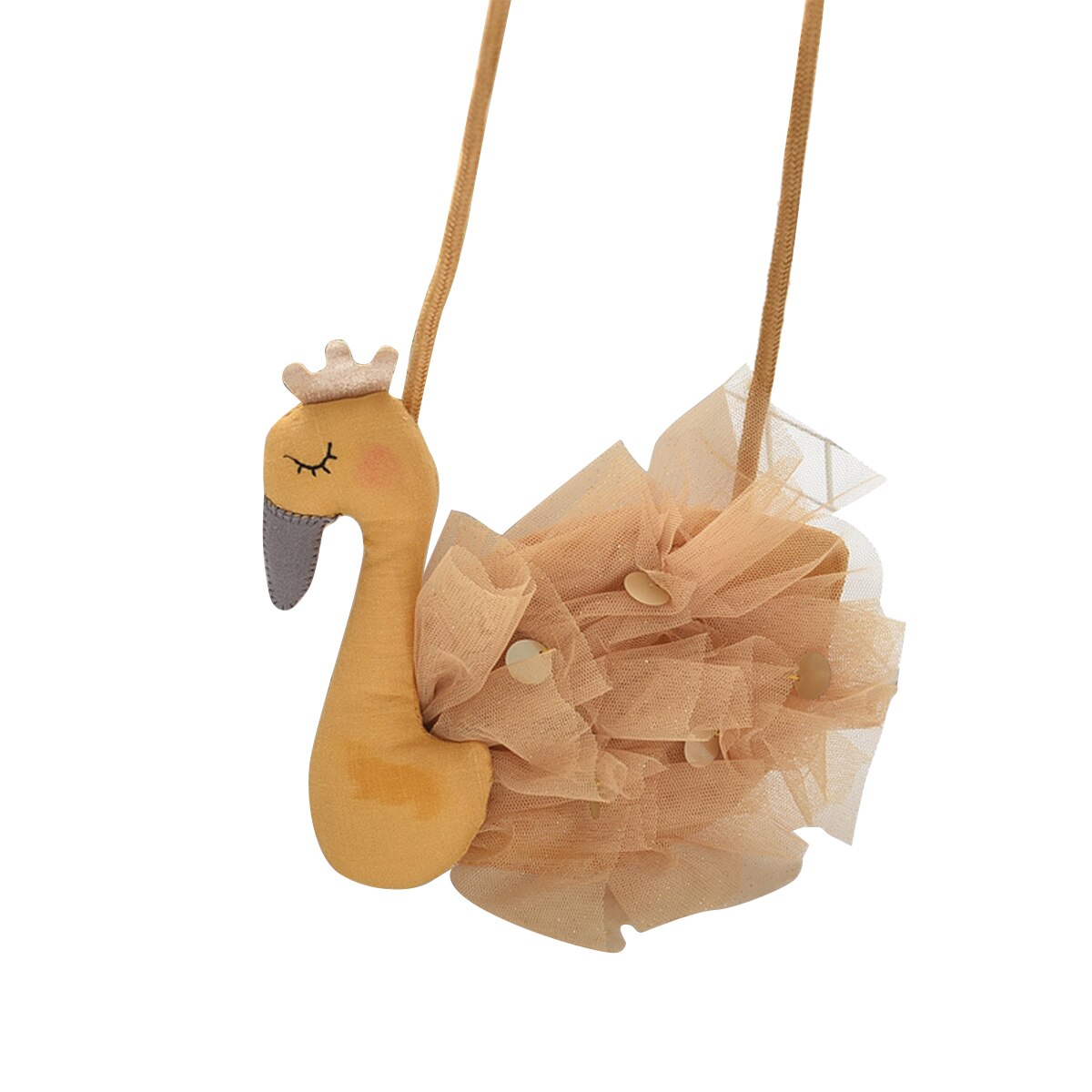 Bébé filles enfants enfants dessin animé cygne forme sac à bandoulière mignon Animal sacs à bandoulière Style de solide