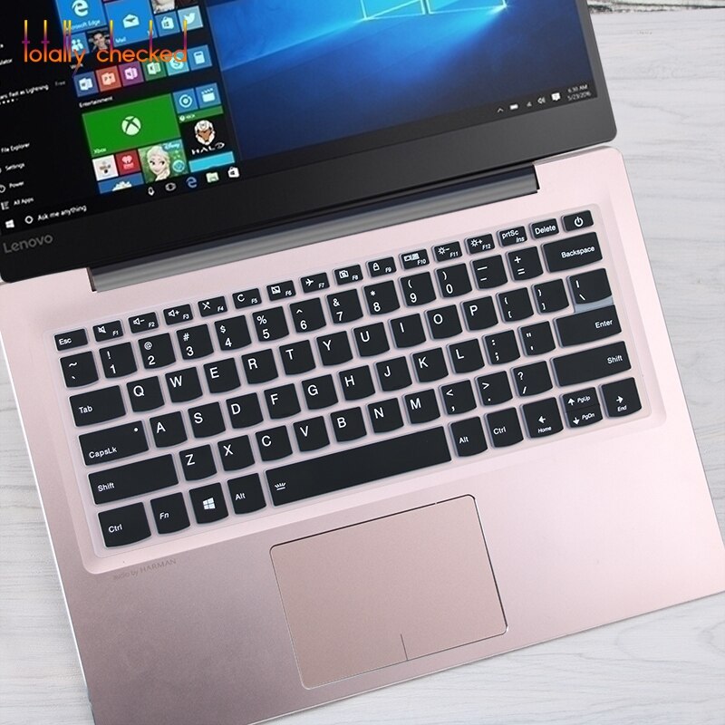 Pour lenovo ideapad c340-15iil c340-15iwl C340 15iil 15iwl 15 15.6 pouces C340-15 ordinateur portable Silicone clavier couverture peau protecteur: black