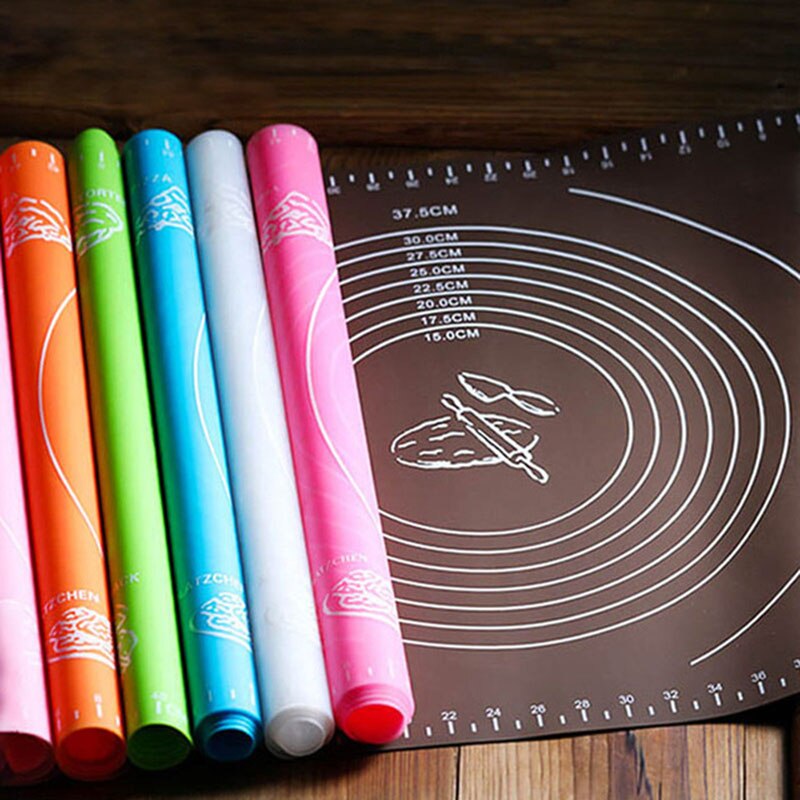 nie-Stick mata silikonowa walcowanie ciasto stolnica z podziałką walcowanie ciasto ciasto robić pizzy naczynie robić pieczenia ciast wklej mąka obrus na stół narzędzia kuchenne