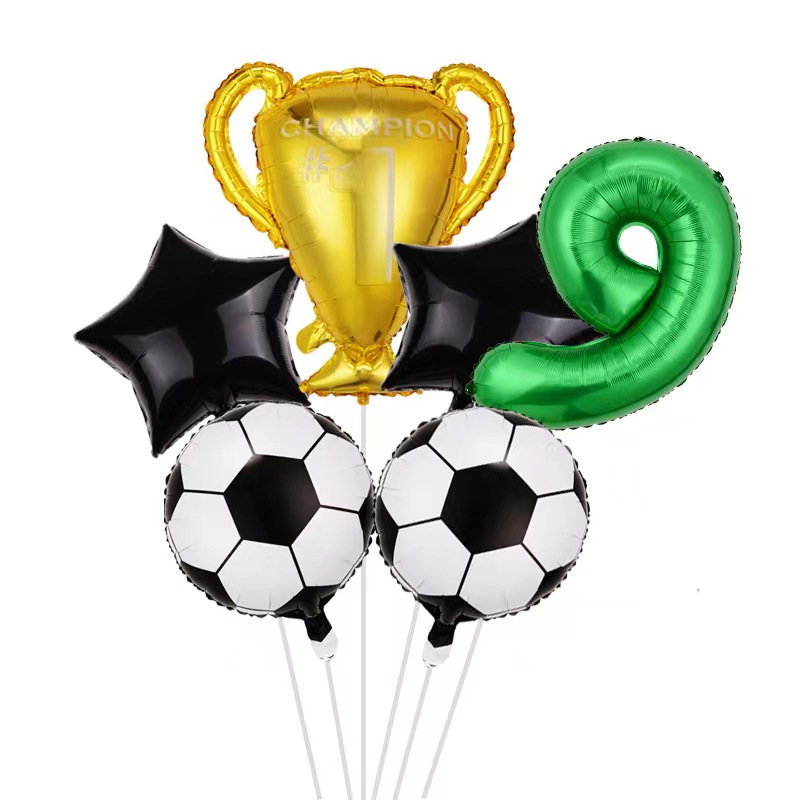 Football Theme Party Disposable Tableware Banner Balloons Soccer Goal Cup Plate for Kids Boy Birthday Party Decoration Supplies: Orange