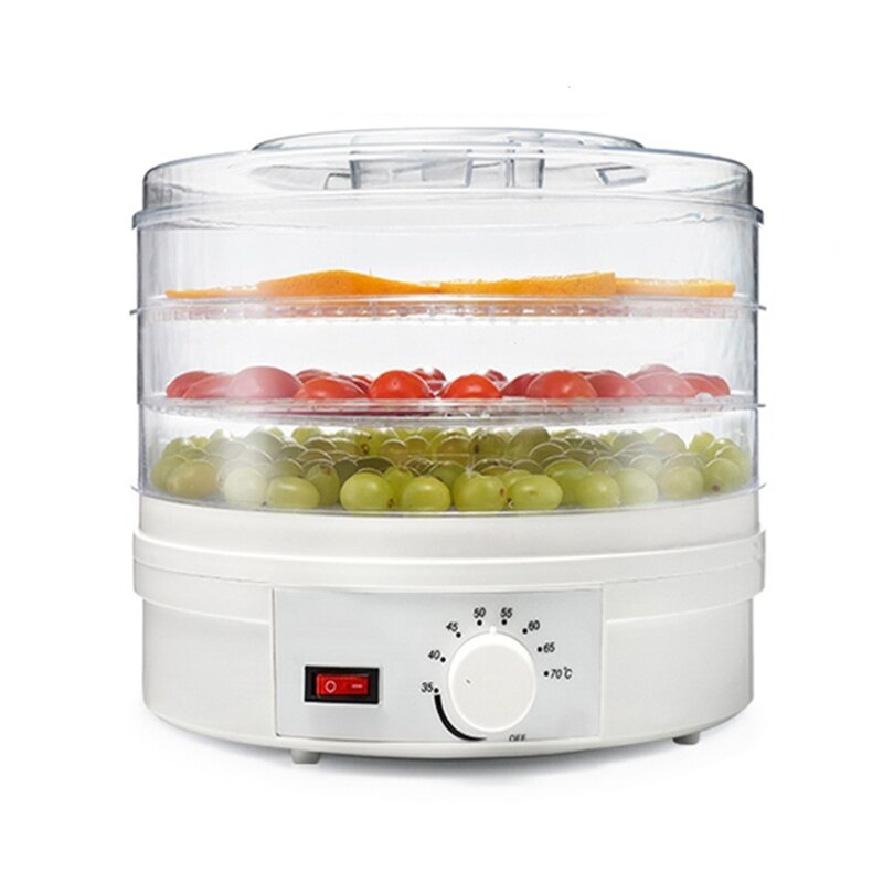 350W 3 Layer Food Dryer Countertop Food Dehydrator Machine with Temperature Control BPA Free
