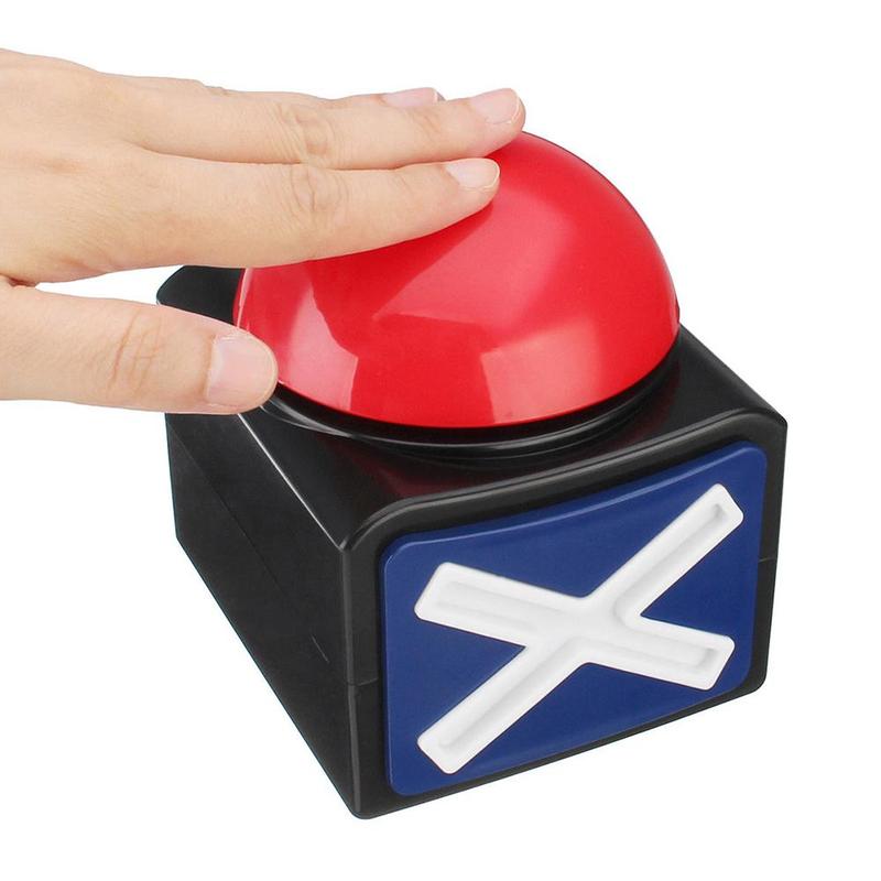 1pc leuke rode spel antwoord zoemer alarm knop doos met speelgoed stress licht geluid knop geen spel familie grote ventilatie ja verlichting pr  c4 i 9