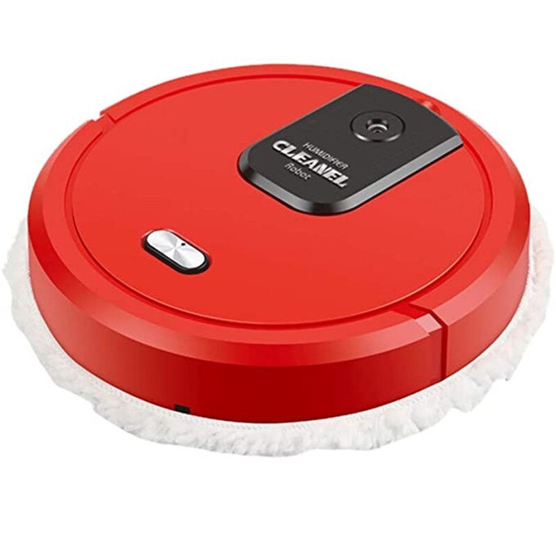3-in-1 Automatic sweeping robot spray disinfection uv lazy household charging cleaning machine intelligent vacuum cleaner: Red