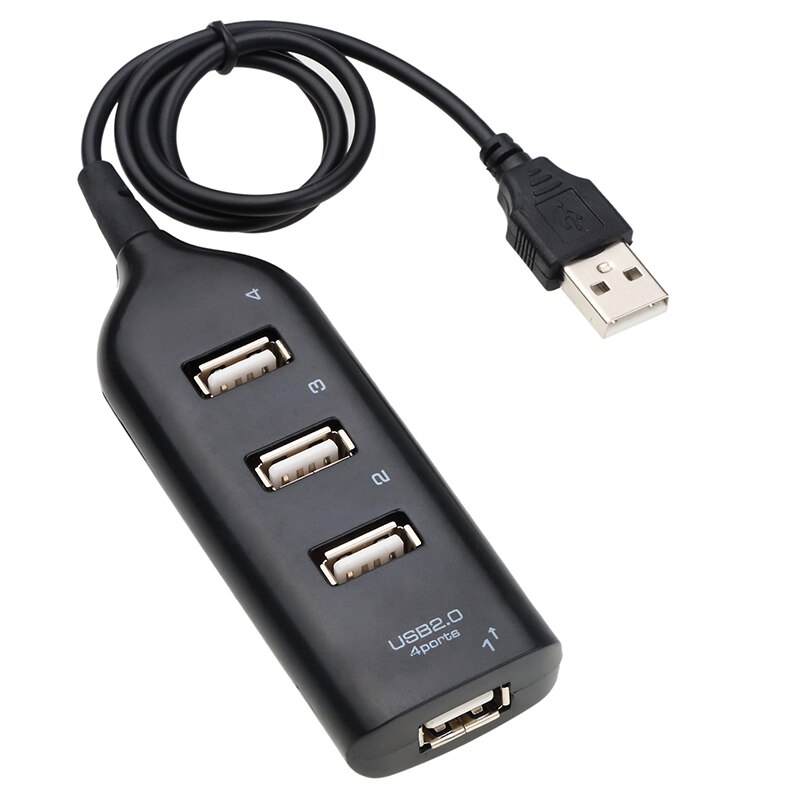 Kebidu usb 2.0 4- poorts hub met kabel computer randapparatuur 4- poorts speed splitter adapter voor pc laptop computer nieuwste