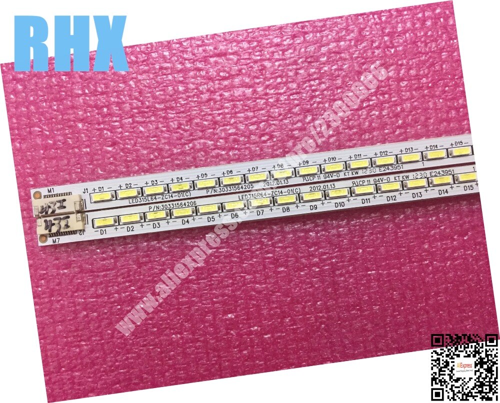 Lámpara LED315L64-ZC14-01 artículo p/n: 30331564206 p/n: 30331564205, 1 pieza = 64LED, 357MM, 2 unidades