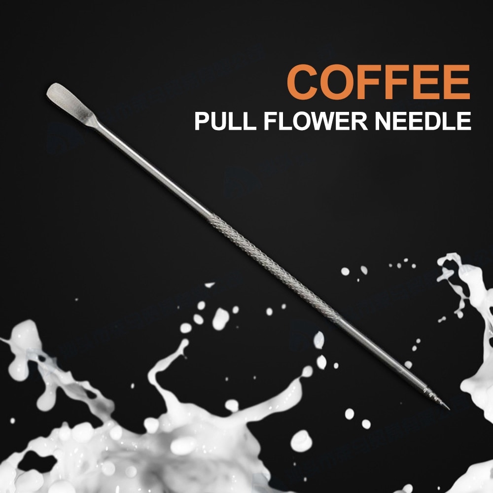 1pcs Barista Fancy Koffie stok gereedschappen Cappuccino Espresso Koffie Decorating Latte Art Pen Sabotage Naald