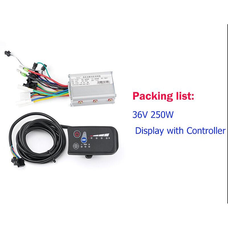 Electric Bike Brushless Controller 24V-48V 250W 36V-48V 350W E-bike Controller with LCD Display Scooter Blcd Controller: 36v 250W