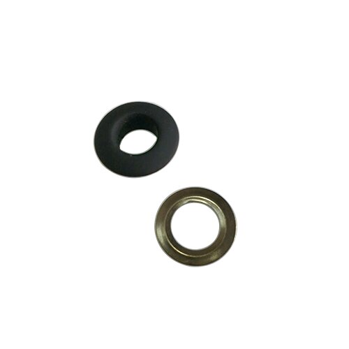 Œillets en laiton sans couture, 8mm x 16mm, 7 couleurs, , 100 lots, , eyelets-16MM: Matte black