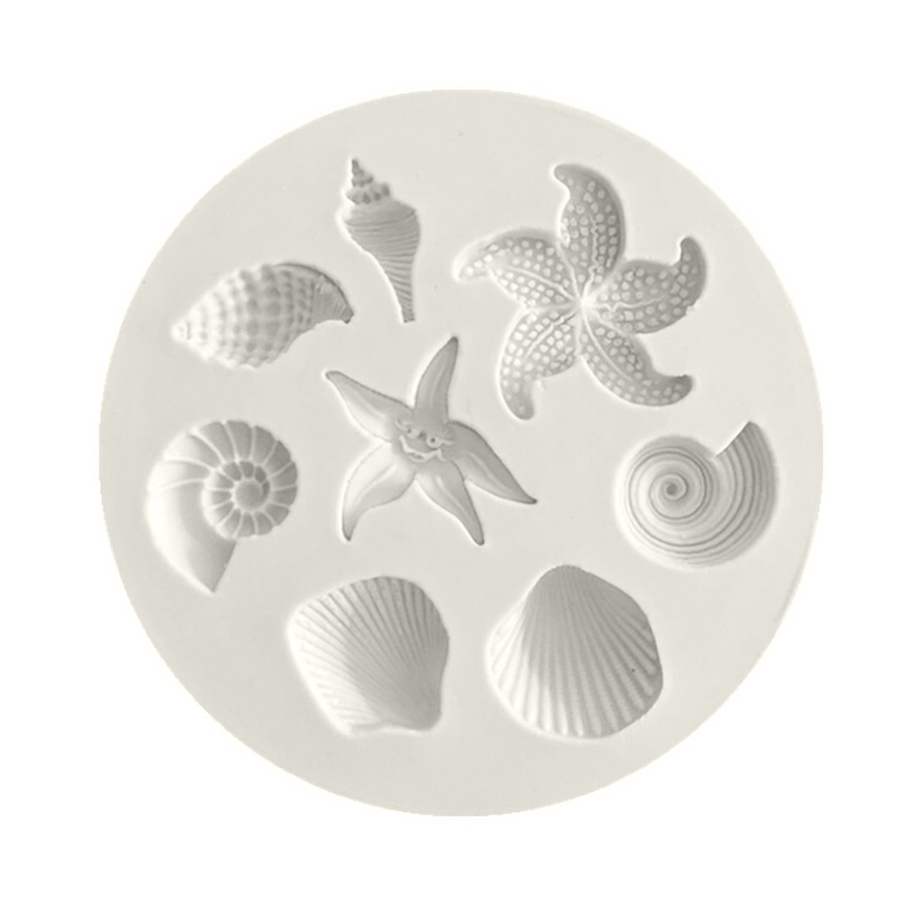 Zmhegw Diy Cakevorm Zeedieren Conch Shell Fondant Cake Candy Cake Decoratie Gereedschappen Keuken Dessert Tool #1975