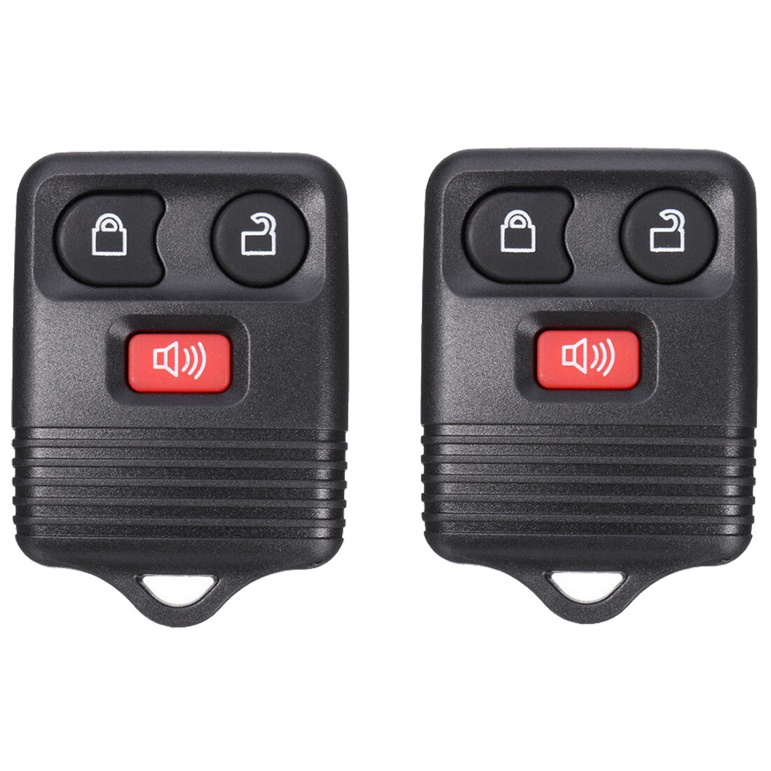 2X Keyless Entry Replacement Key Remote Fob Clicker Transmitter Control Alarm for Ford 3 buttone