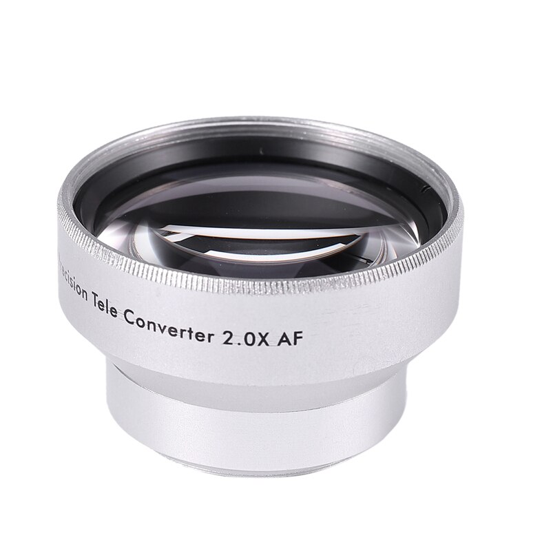NEWYI remplacement de lentille numérique 30mm 2.0X téléobjectif pour caméscope 30mm 2X argent