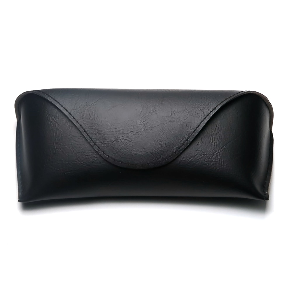 Vivibee heren zachte magnetische pu leren zonnebrillenkoker, unsex brillendoos, dames zwarte brillenkokers