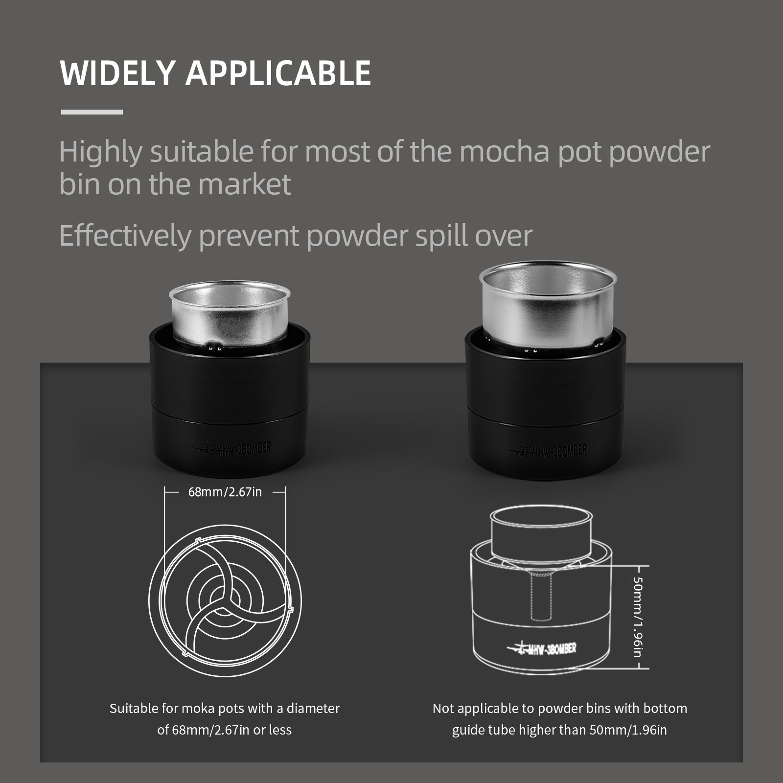 Distribuidor de café Moka de MHW-3BOMBER, altura adaptable, herramientas niveladoras de distribución de café Mocha, accesorios de Barista para el hogar