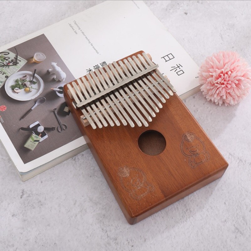 17- taster kalimba thumb piano kinesisk stjernetegn mønster bærbart thumb piano gir god lyd og studiebok for nybegynnere: Kyllinger