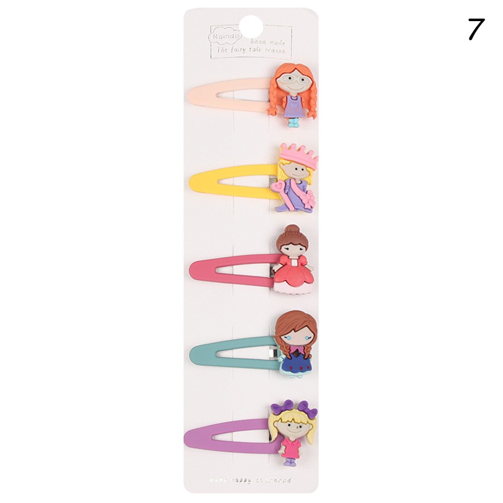 5 Pcs Baby Meisjes Mooie Fruit Sequin Haar Clips Prinses Glanzende Kleurrijke Haarspelden Haarspeldjes Leuke Zoete Hoofddeksels Haar Accessoires: 07
