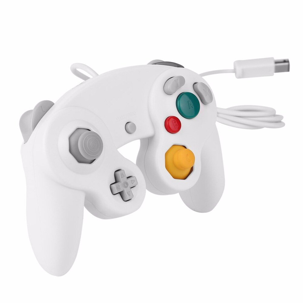 1pcs GC controller Voor GameCube Console voor Wii Console Voor Nitendo Bedrade Controller met Wii GC Poort: white