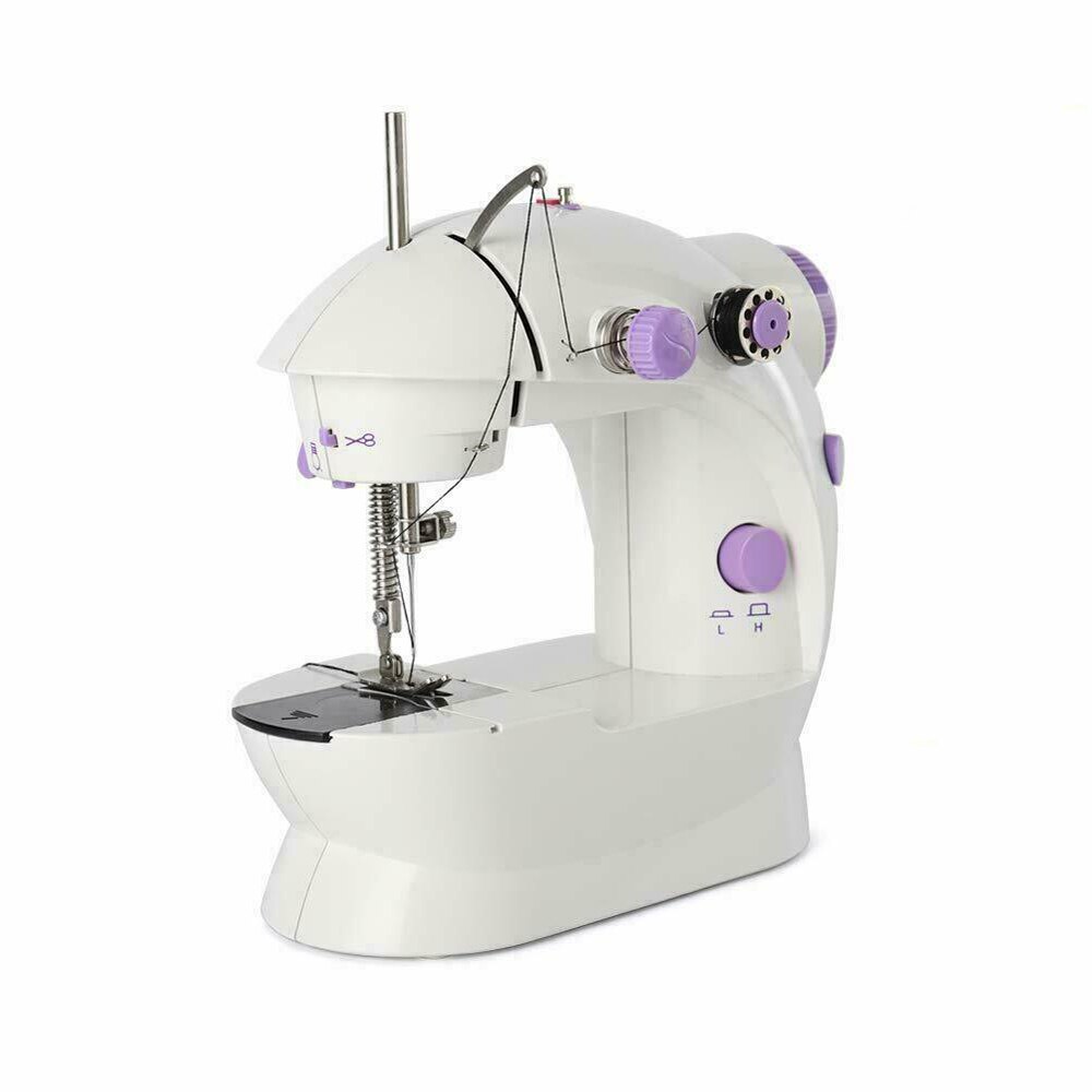 Mini Sewing Machine Portable Household Battery Power Quick Handy Stitch Sew Needlework Easy To Use: Large Model UK Plug