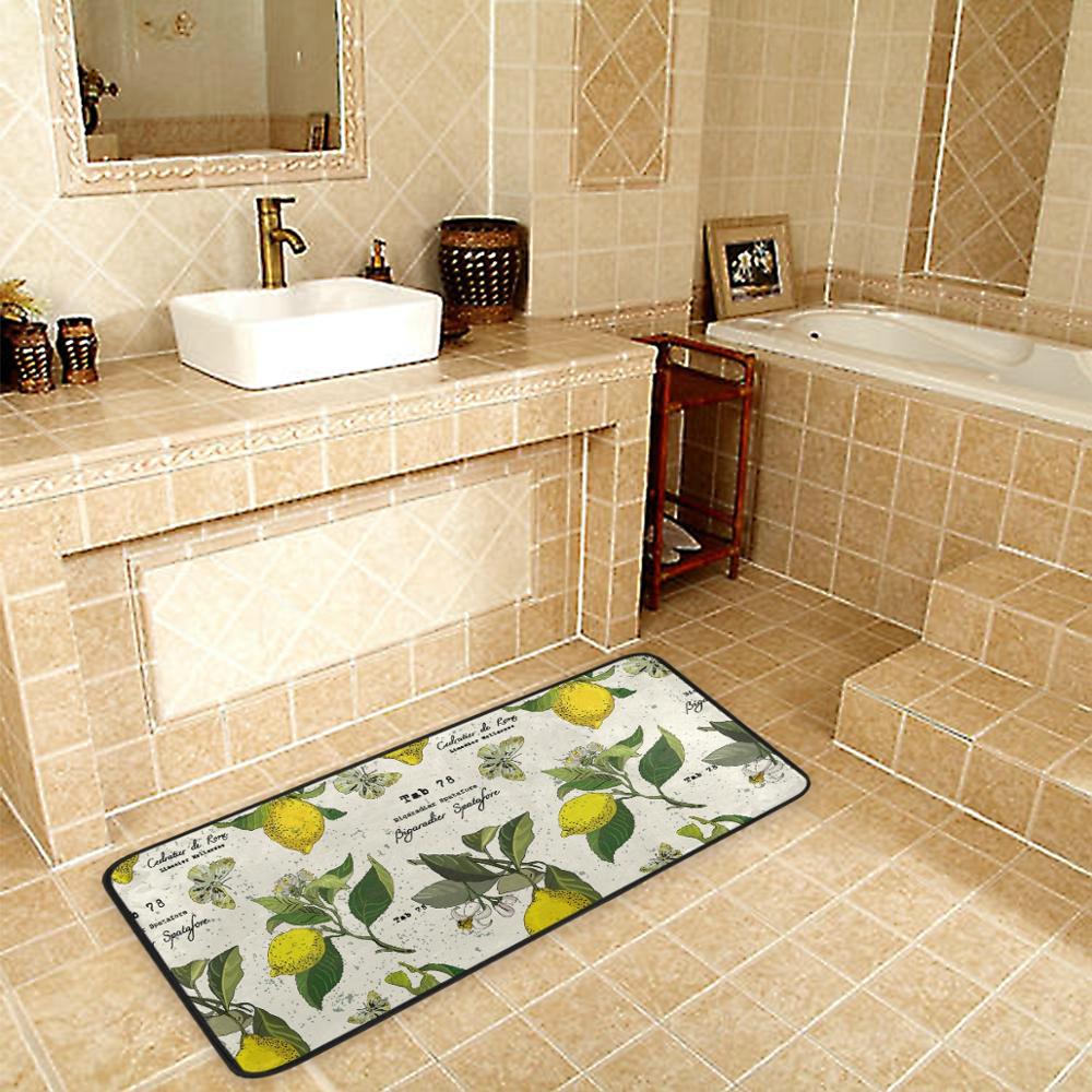 Keuken Mat Citroen Vloermatten Non Slip Keuken Tapijten Woonkamer Badkamer Tapijt Tapijt Voor Indoor Outdoor Tapijten Deur Decoratieve