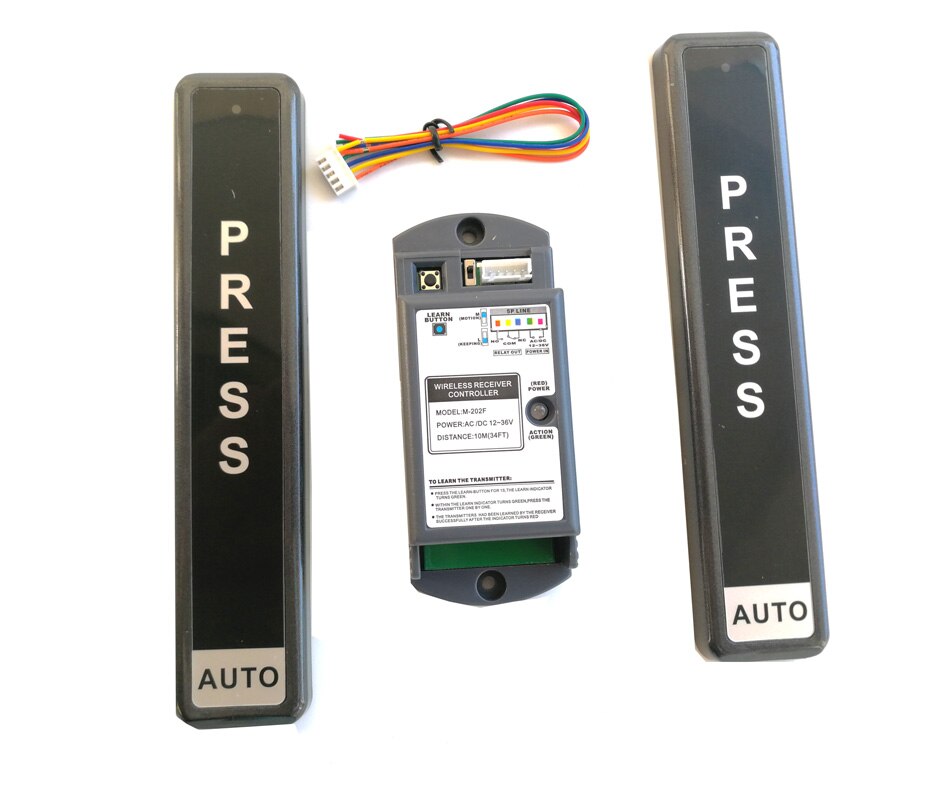 Wireless push exit button switch/touch switch for automatic sliding door gate opener door lock bolt