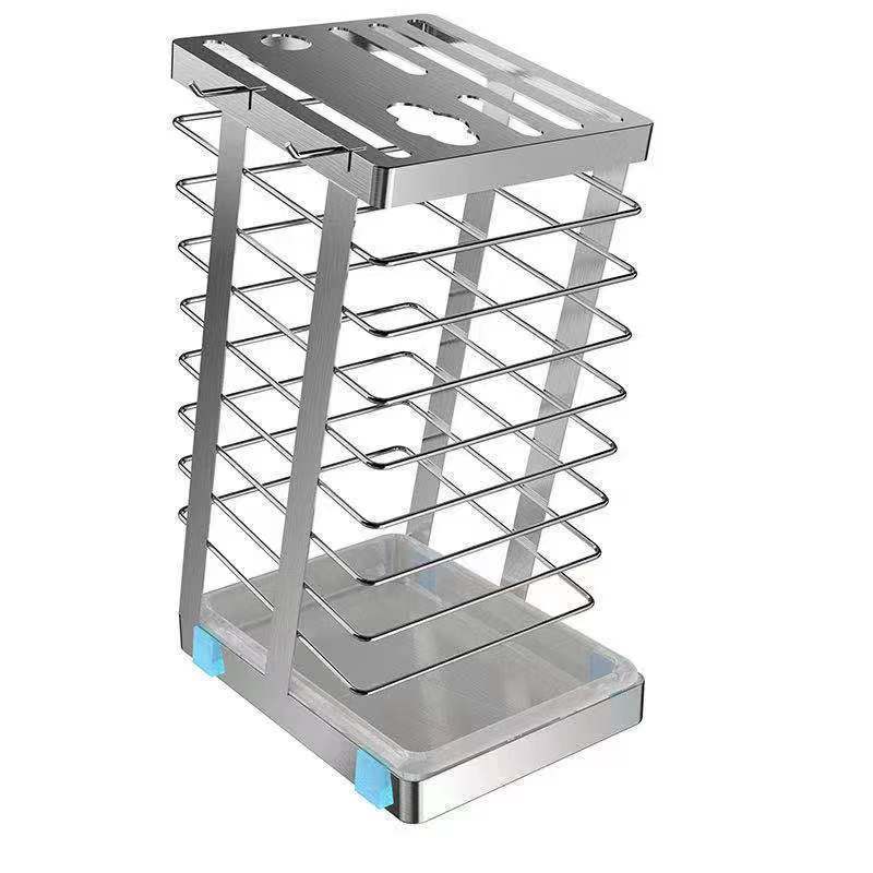 304 Stainless Steel Kitchen Knife Holder Knife Holder Household Multifunctional Storage Shelf Kitchen Utensils Knife Holder: Type B