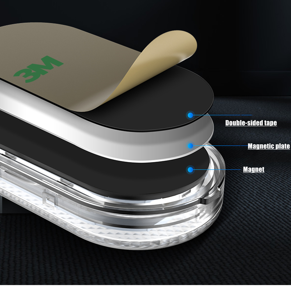 2 Stuks Brood Licht Kofferbak Led Voet Licht Magnetische Touch Licht Auto Led Interieur Licht Auto Dak Verlichting