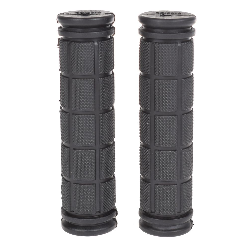 1 paar mtb racefiets stuurhoezen, handgrepen, zachte rubberen antislip handgreep, lock bar, fietsaccessoires: Zwart