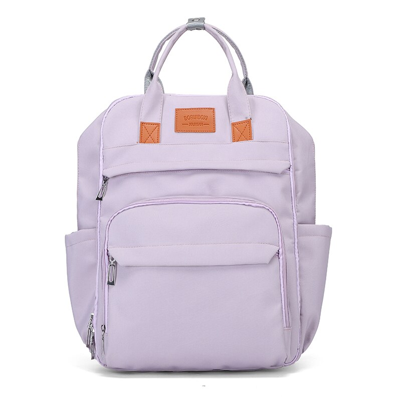 Mochila escolar con asa larga para chica joven, bolsa de libros para estudiantes, adolescentes, mujeres, universidad, novedad de viaje informal, 2022: Morado