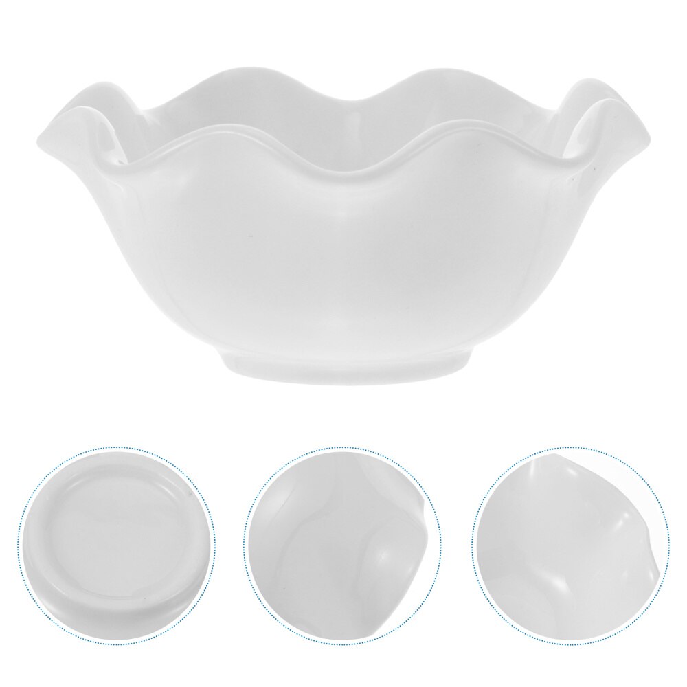 4 Stuks 1 Set Multipurpose Snack Gerechten Kruiden Trays Snack Bowls (Wit)