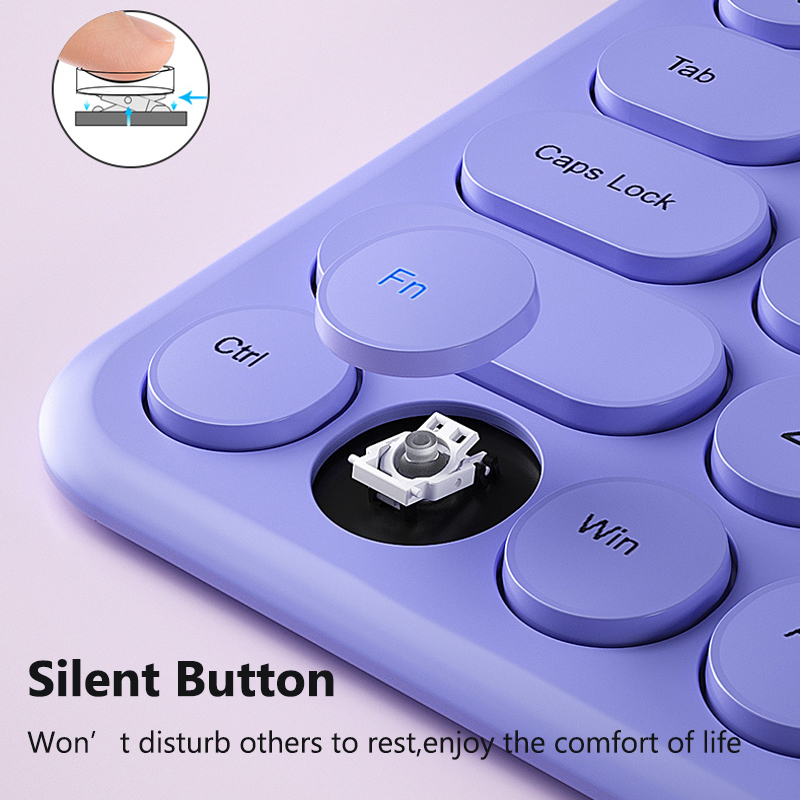2.4G Draadloze Toetsenbord En Muis Kit Voor Macbook Laptop Pc Gamer Computer Magic Silent Ergonomische Gaming Toetsenbord Draadloze Muis