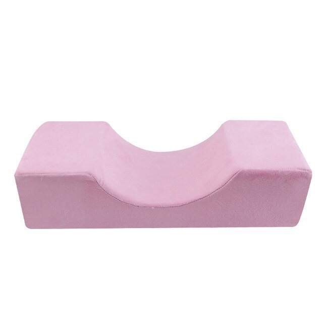 Peitsche Kissen Nacken Unterstützung Wimpern Weiche Kissen Pfropfen Wimpern Erinnerung Schaum Wimpern Verlängerung Kissen Mit Tasche machen-hoch Salon: Rosa