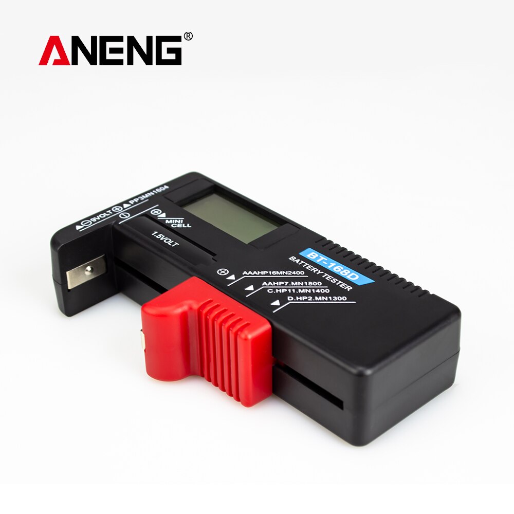 Digital Battery Capacitance Diagnostic Tool Battery Tester LCD Display Check AAA AA Button Cell Universal Tester BT-168D: Digital Type