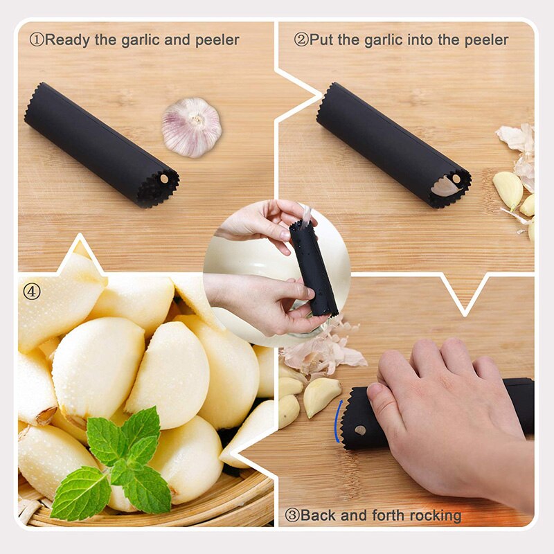 1Pc Silikon Knoblauch Schäler Knoblauch Rolle Stripper Silikon Knoblauch Schälen Rohr Aktualisierung Rolle Rohr Knoblauch Werkzeuge Küche Spielereien