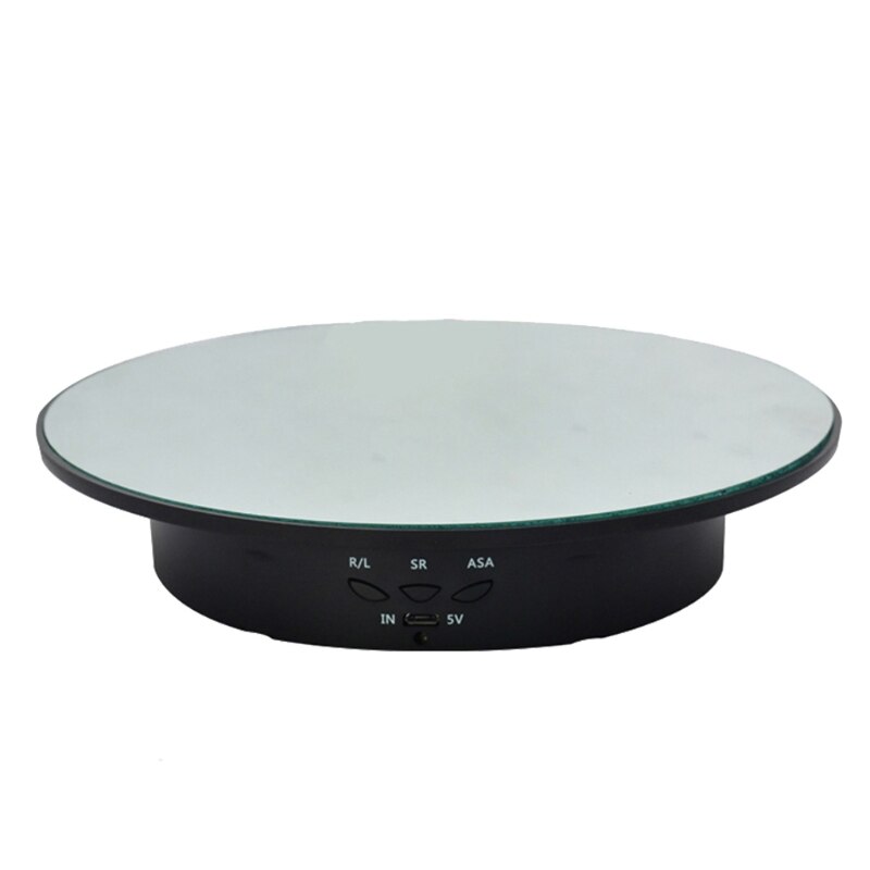 3 Snelheden Elektrische Roterende Display Stand Spiegel Draaitafel Sieraden Houder Batterij U7EA: 6